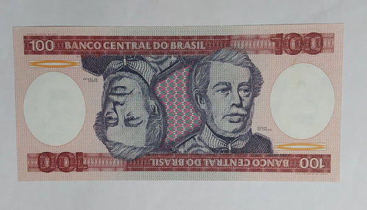 Brazil 100 Cruzeiros UNC 1981-1984 - ZealHobbieZ