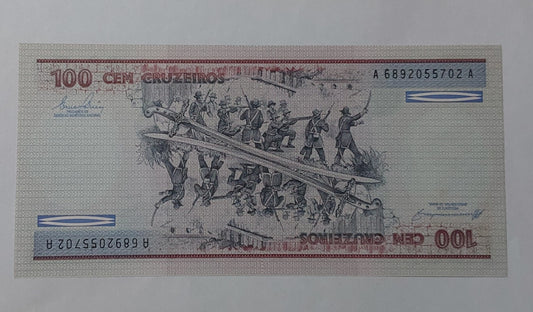 Brazil 100 Cruzeiros UNC 1981-1984 - ZealHobbieZ