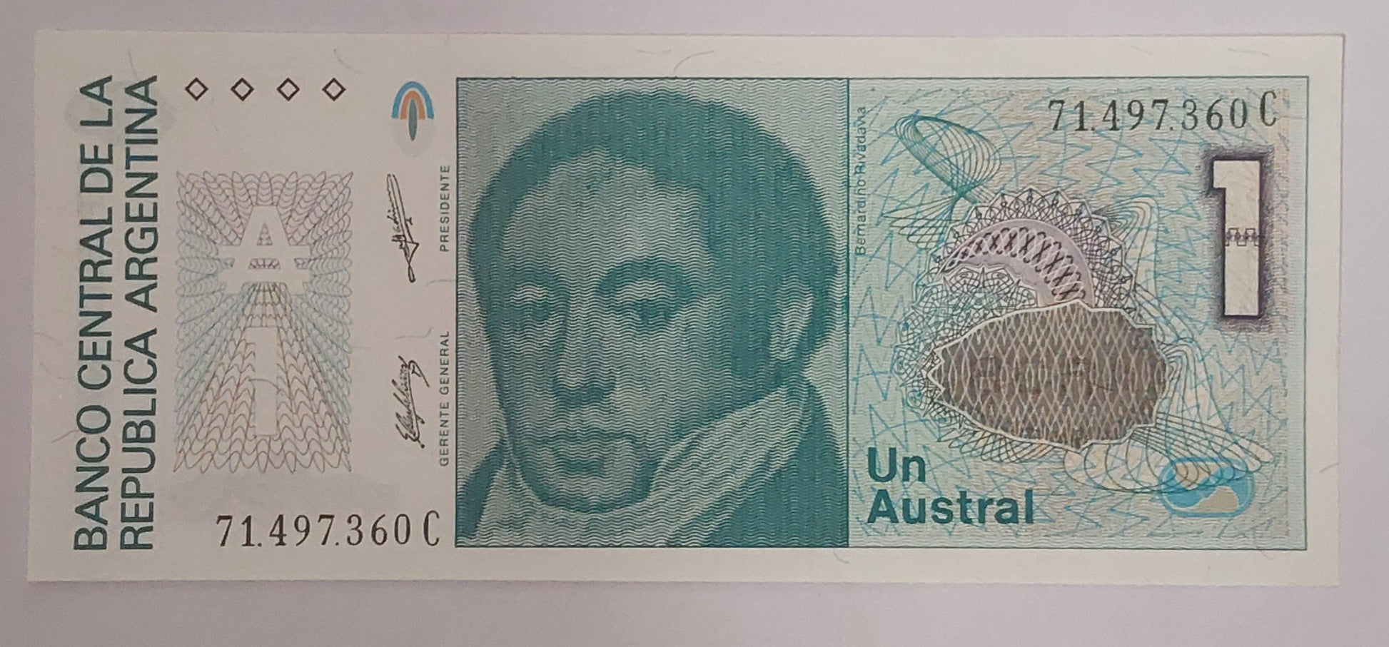 Argentina 1 Austral 1985-91 UNC P323 - ZealHobbieZ