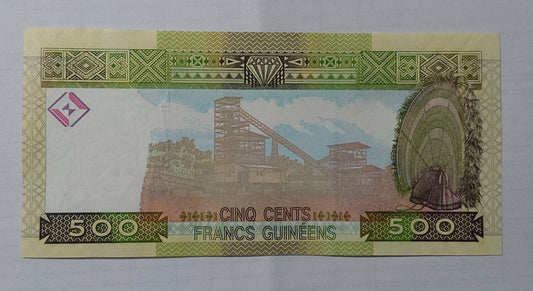 Guinea 500 francs 2012 P39b UNC - ZealHobbieZ