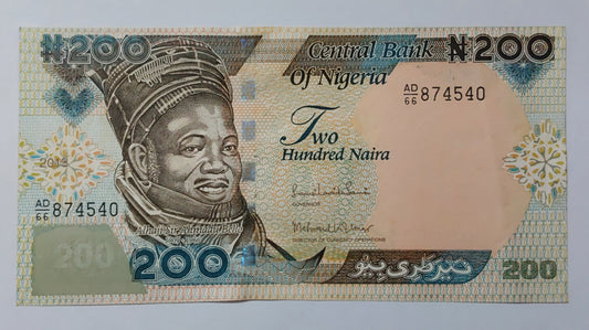 Nigeria 200 Naira UNC 2013 P29 - ZealHobbieZ