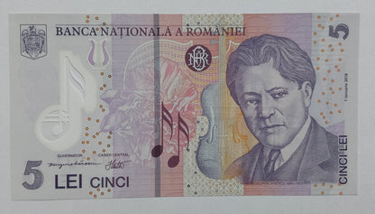 Romania 5Lei 2023 P118 Polymer UNC - ZealHobbieZ
