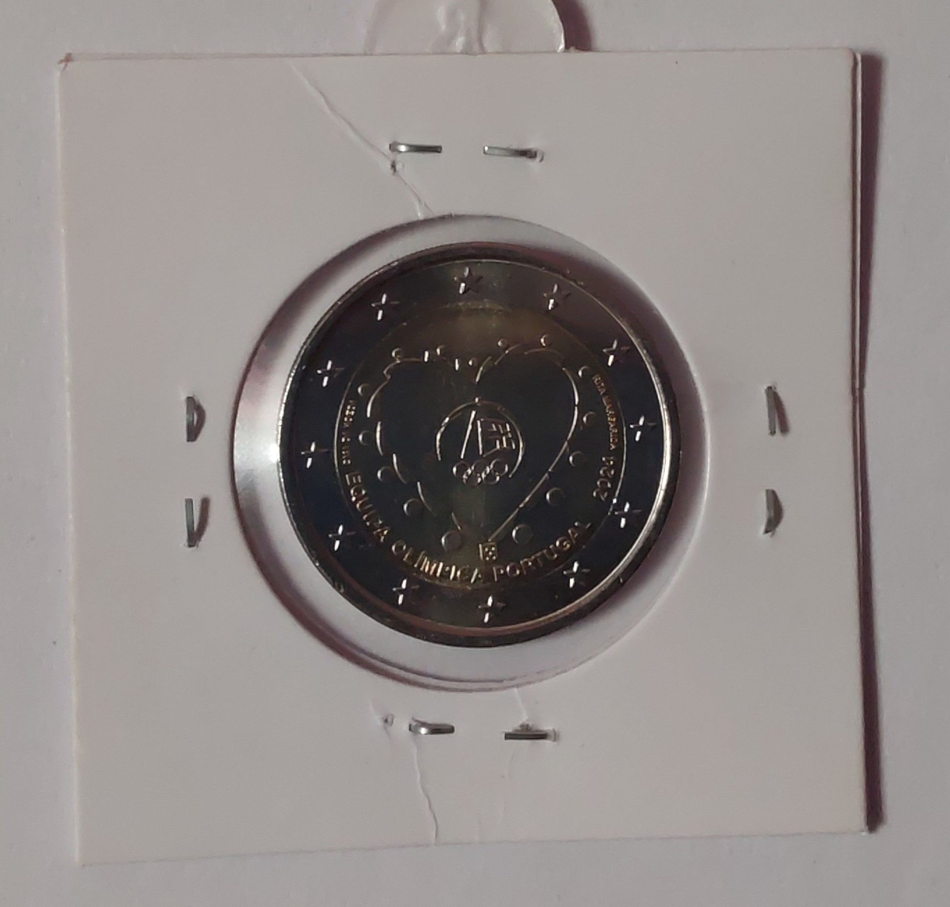 2 Euro Portugal Olympics Symbol in Heart 2024 coin - ZealHobbieZ
