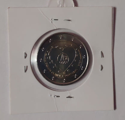 2 Euro Portugal Olympics Symbol in Heart 2024 coin - ZealHobbieZ