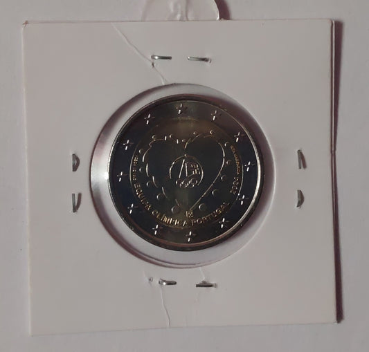 2 Euro Portugal Olympics Symbol in Heart 2024 coin - ZealHobbieZ