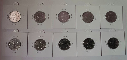 Turkey Solar planet 10 Coins set 1 kurus (2022-23) - ZealHobbieZ