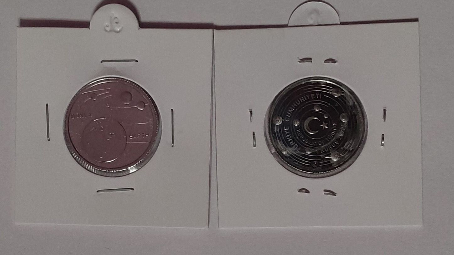 Turkey Solar planet 10 Coins set 1 kurus (2022-23) - ZealHobbieZ