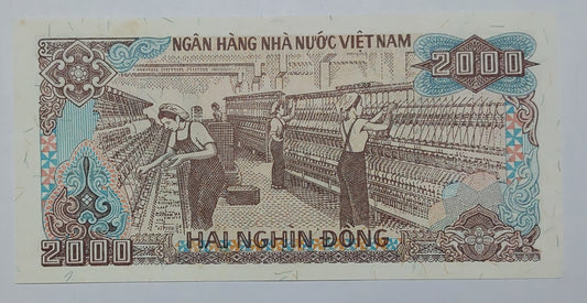 Vietnam 2000 Dong UNC 1988 P107b - ZealHobbieZ