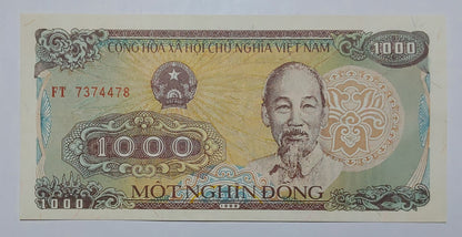 Vietnam 1000 Dong UNC 1988 P106 - ZealHobbieZ