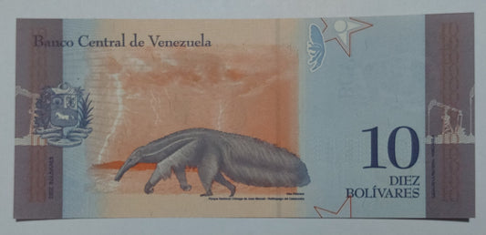 Venezuela 10 Bolívares UNC 2018 P103 - ZealHobbieZ