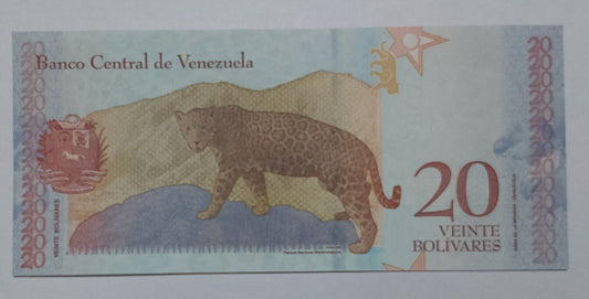 Venezuela 20 Bolívares UNC 2018 P104 - ZealHobbieZ