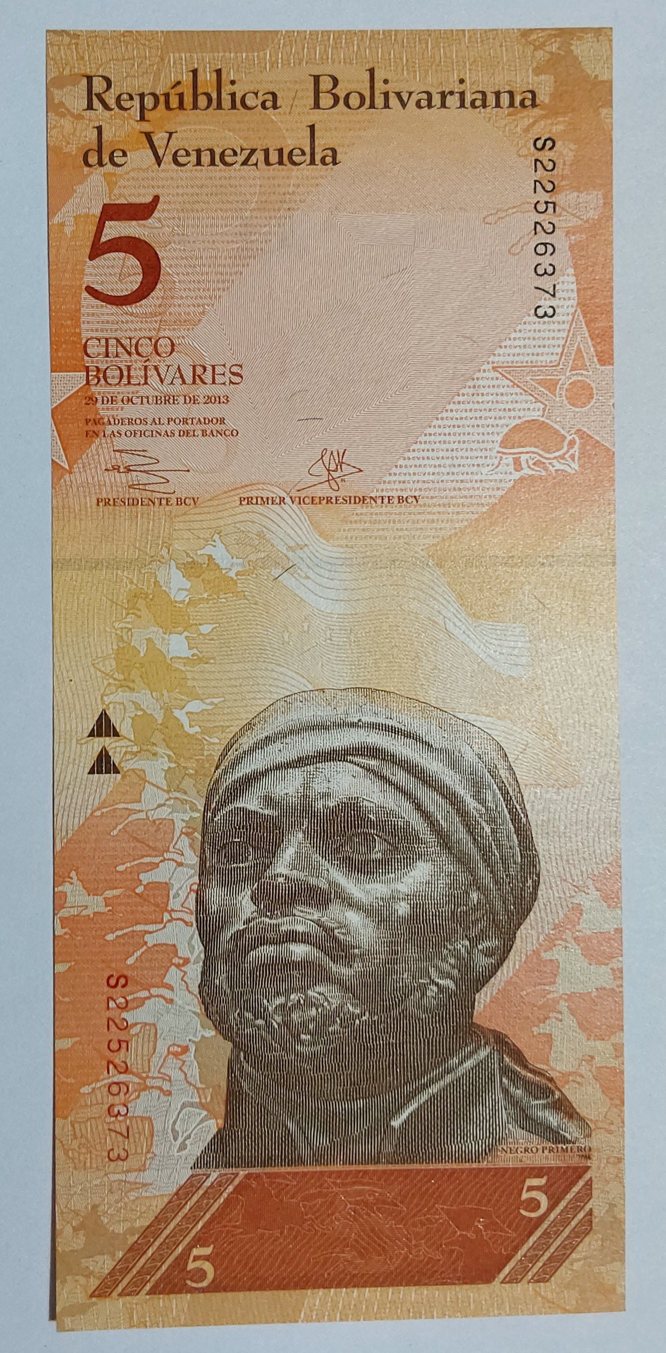 Venezuela 5 Bolívares UNC 2013 P89f - ZealHobbieZ