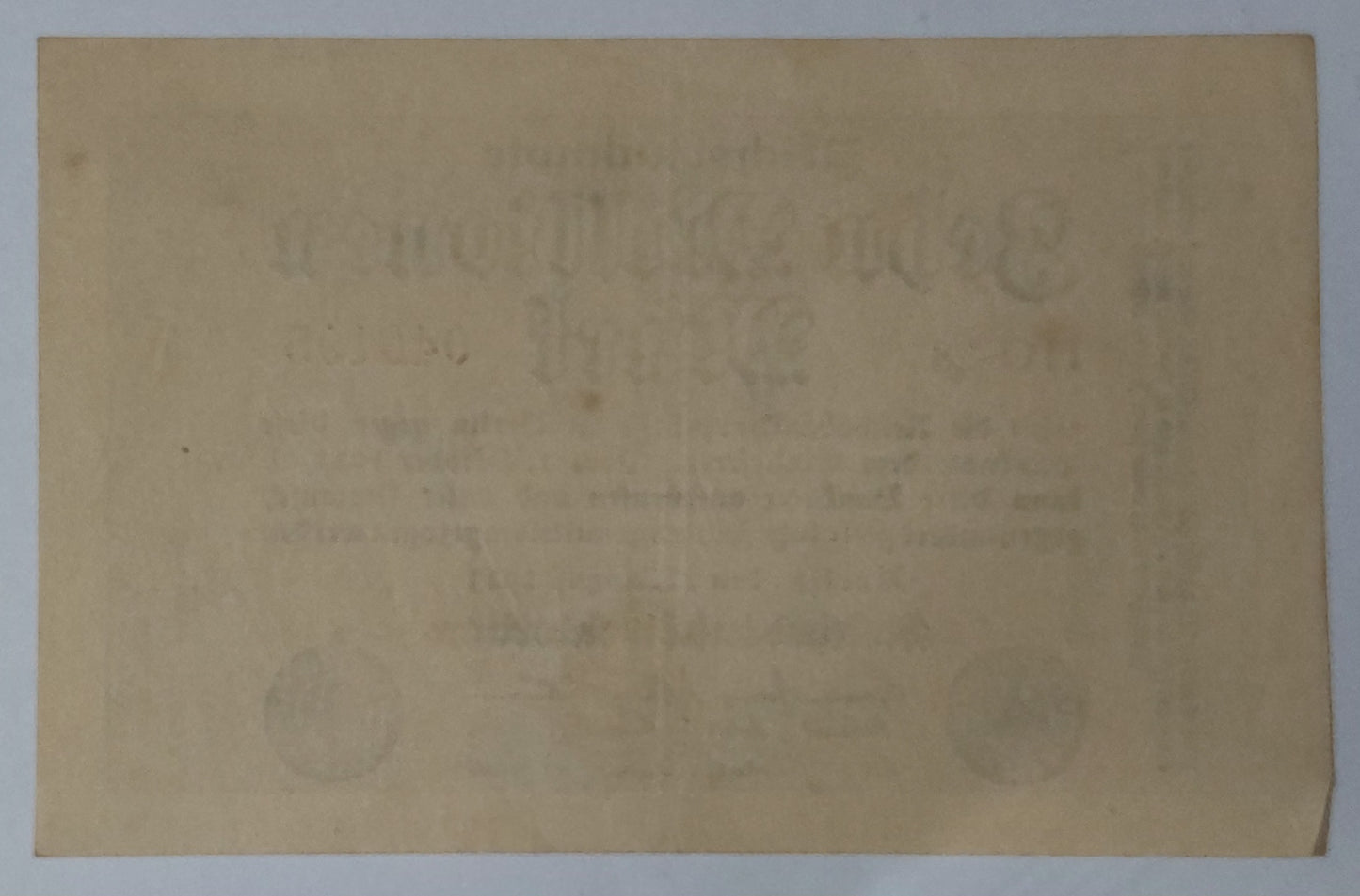 Germany 10,000,000(10 Million ) Mark 1923 P106a Uniface Used note ending serial no: 195 - ZealHobbieZ