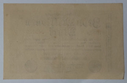Germany 10,000,000(10 Million ) Mark 1923 P106a Uniface Used note ending serial no: 195 - ZealHobbieZ