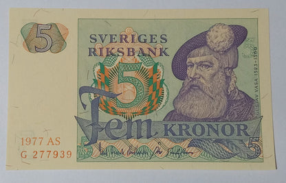Sweden 5 Kronor (small size) 2008 P51d UNC - ZealHobbieZ