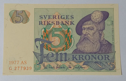 Sweden 5 Kronor (small size) 2008 P51d UNC - ZealHobbieZ