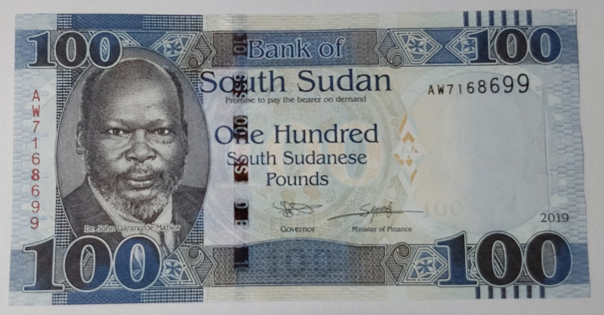South Sudan 100 Pound 2019 UNC P115d - ZealHobbieZ
