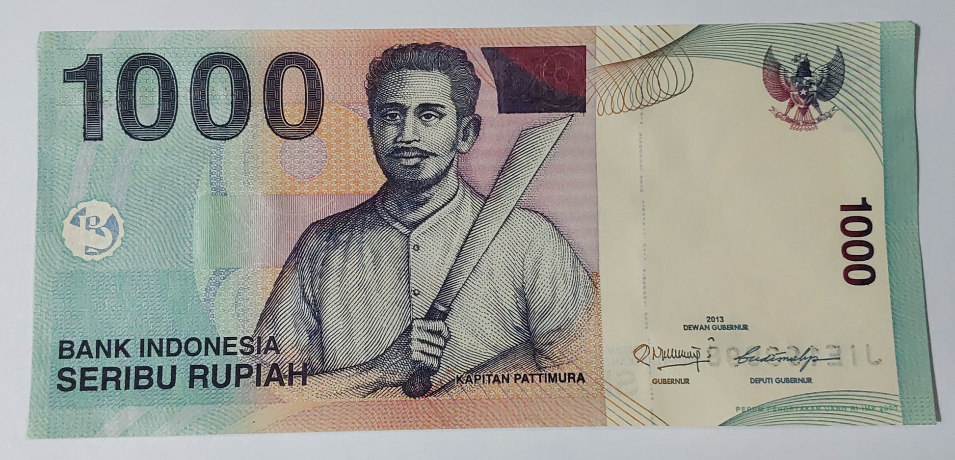 Indonesia 1000 Rupiah 2013 P141m UNC - ZealHobbieZ