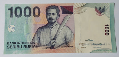 Indonesia 1000 Rupiah 2013 P141m UNC - ZealHobbieZ