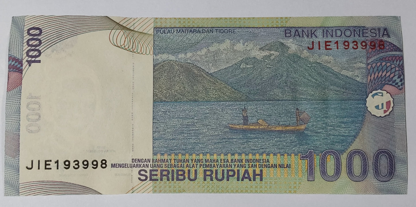 Indonesia 1000 Rupiah 2013 P141m UNC - ZealHobbieZ