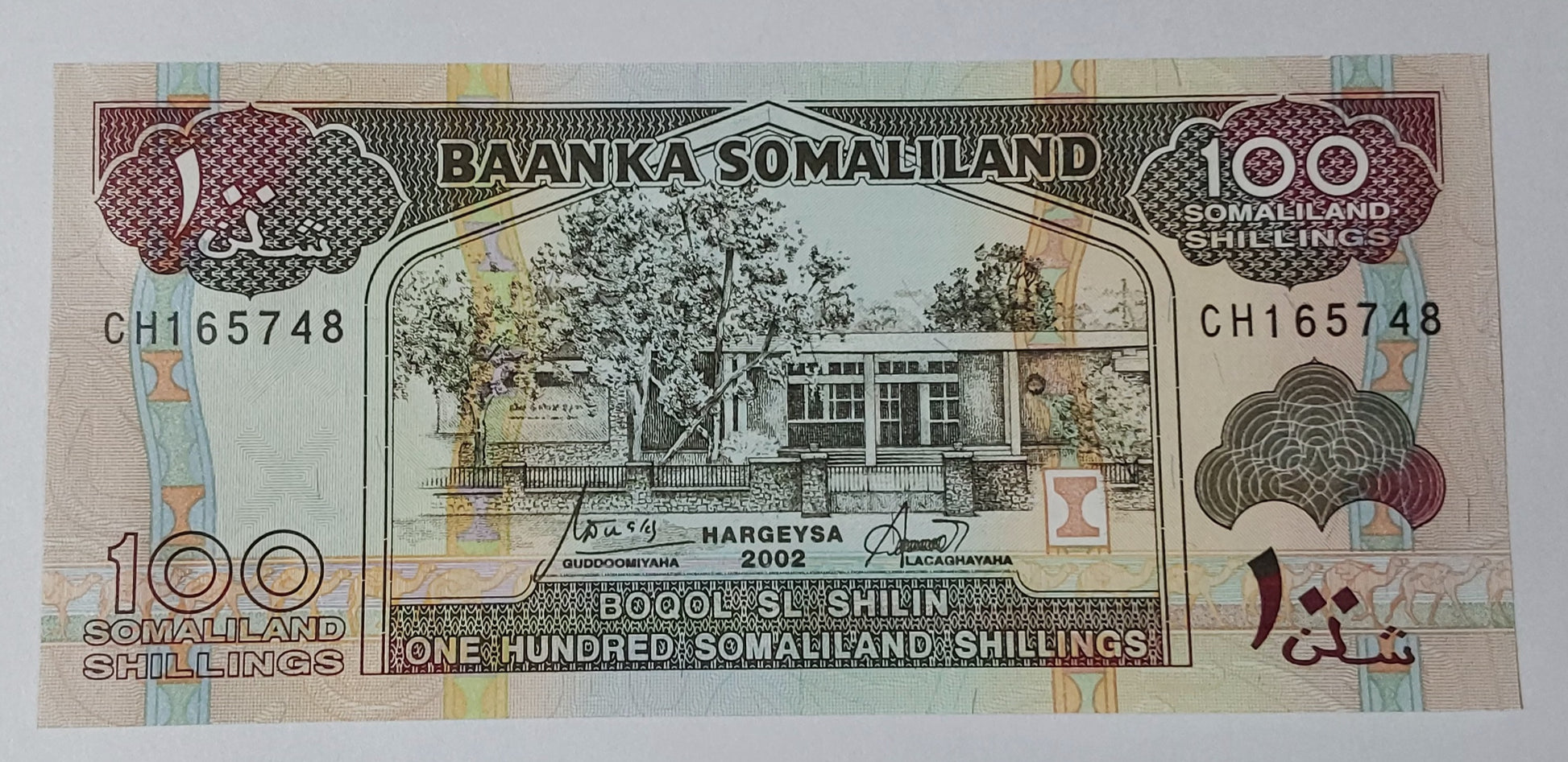 Somaliland 100 Shillings 2002 P5D UNC - ZealHobbieZ
