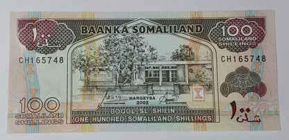 Somaliland 100 Shillings 2002 P5D UNC - ZealHobbieZ