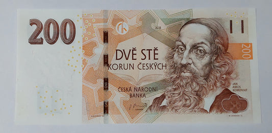 Czech Republic 200 Korun 2018 UNC - ZealHobbieZ