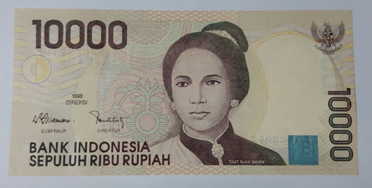 Indonesia 10000 Rupiah 1998 P137 UNC - ZealHobbieZ