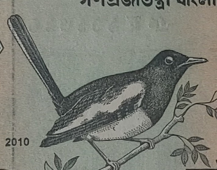Bangladesh 2 Taka 2010 P6c UNC ( bird issue) - ZealHobbieZ