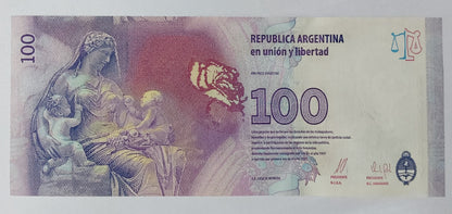 Argentina 100 Peso 2015 Banknote - UNC - P238B | World Bank note collection