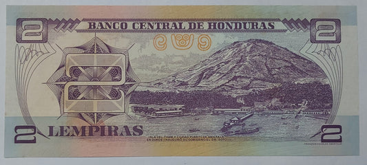 Honduras 2 Lempira 2004 P80 UNC - ZealHobbieZ