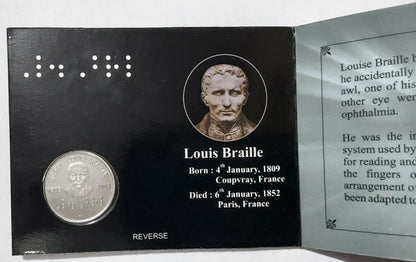 Louis Braille 200th Anniversary 2RS Coin - Commemorative Issue