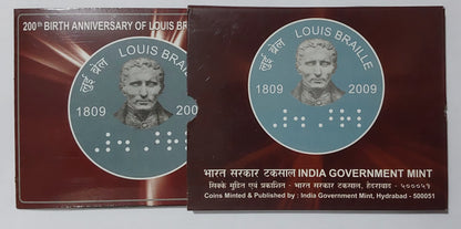 Louis Braille 200th Anniversary 2RS Coin - Commemorative Issue