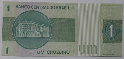Brazil 1 Cruzeiro 1980 P91Ac UNC - Rare Banknote for Collectors