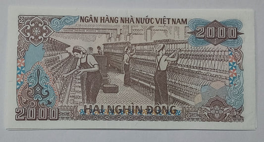Vietnam 2000 Dong 1988 P107a UNC - ZealHobbieZ