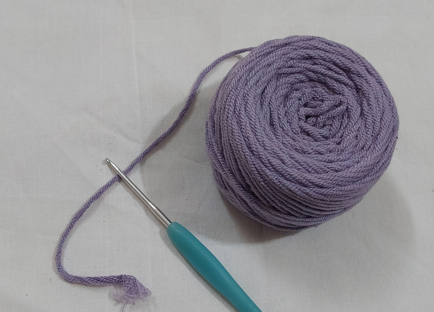 16Ply Cotton Yarn Material For Knitting, Crochet, Macramé, Diy Craft 100Gms Ball Purple(Amethyst)