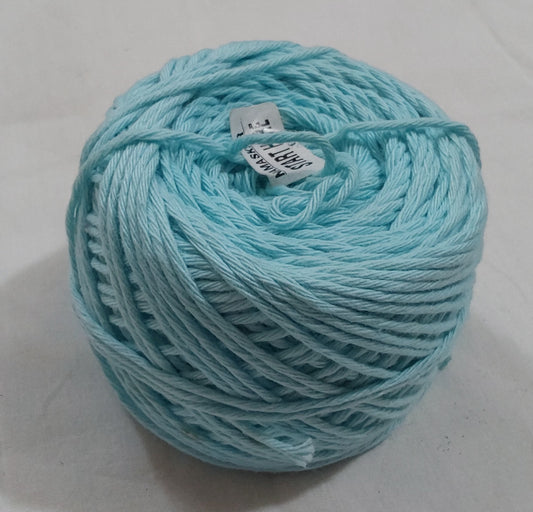 8 Ply Cotton Yarn Baby Soft Materials For Knitting, Crochet, Macramé, Diy Craft 100Gms Ball Blue (Arctic)