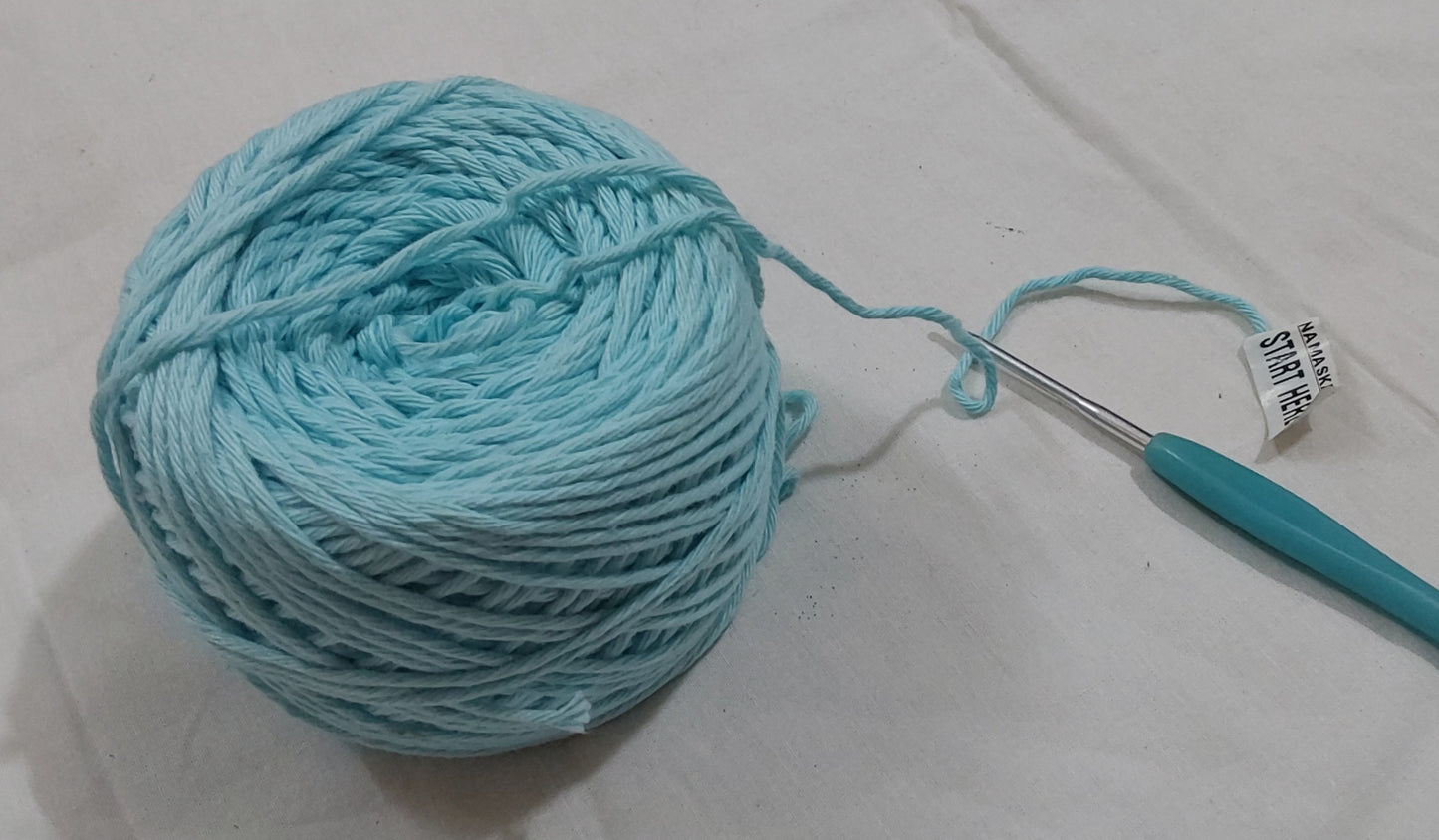 8 Ply Cotton Yarn Baby Soft Materials For Knitting, Crochet, Macramé, Diy Craft 100Gms Ball Blue (Arctic)