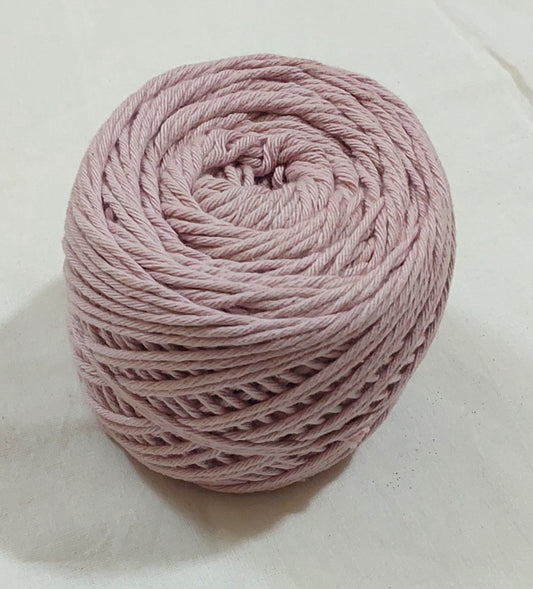 8 Ply Cotton Yarn Baby Soft Materials For Knitting, Crochet, Macrame, Diy Craft 100Gms Ball Purple(Lilac)