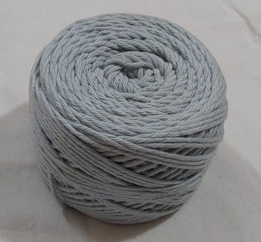 8 Ply Cotton Yarn Baby Soft Materials For Knitting, Crochet, Macrame, Diy Craft 100Gms Ball (Ice grey)