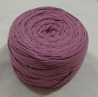 8 Ply Cotton Yarn Baby Soft Materials For Knitting, Crochet, Macrame, Diy Craft 100Gms Ball Purple(Wildberry)