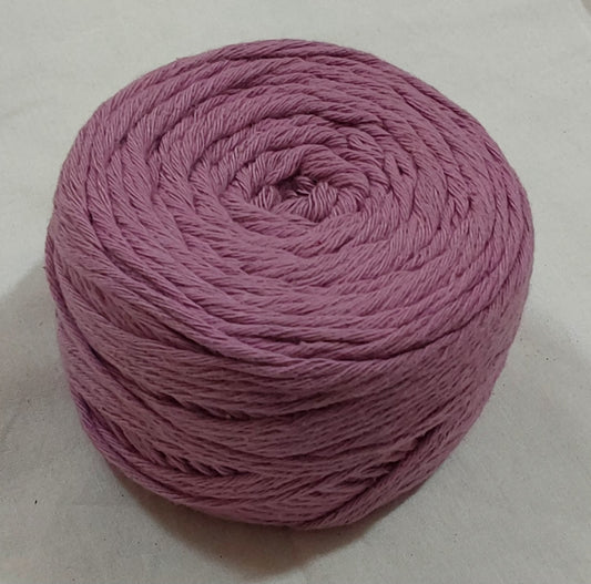 8 Ply Cotton Yarn Baby Soft Materials For Knitting, Crochet, Macrame, Diy Craft 100Gms Ball Purple(Wildberry)