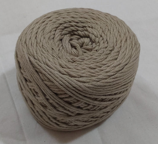 8 Ply Cotton Yarn Baby Soft Materials For Knitting, Crochet, Macrame, Diy Craft 100Gms Ball Tan(Oat2)