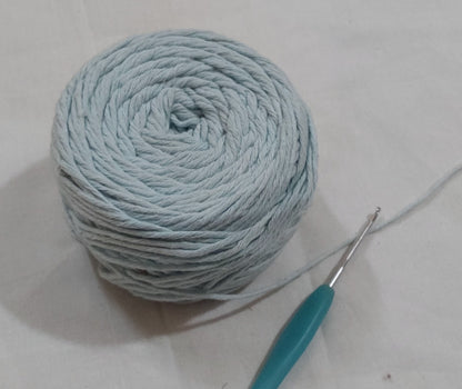 8 Ply Cotton Yarn Baby Soft Materials For Knitting, Crochet, Macrame, Diy Craft 100Gms Ball White(Daisy)
