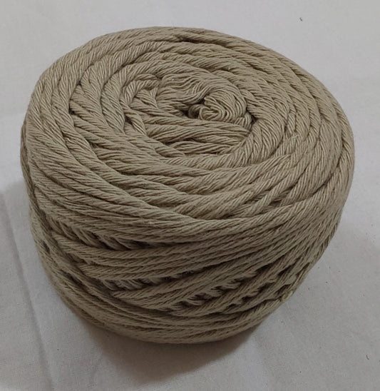 8 Ply Cotton Yarn Baby Soft Materials For Knitting, Crochet, Macrame, Diy Craft 100Gms Ball (Greyish)