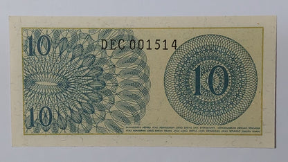 Indonesia 10 Sen 1964 UNC P92 - World Bank note collection