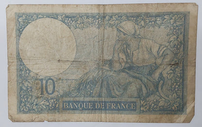 France 10 francs 06.10.1927 used ZealhobbieZ