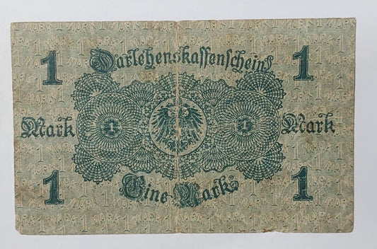 Germany 1 mark 1914 P51 heavily used ZealhobbieZ