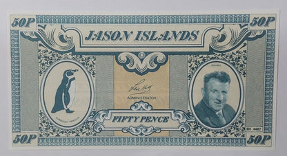 Jayson Islands 50 pence 1978 PRIVATE ISSUE UNC - ZealhobbieZ