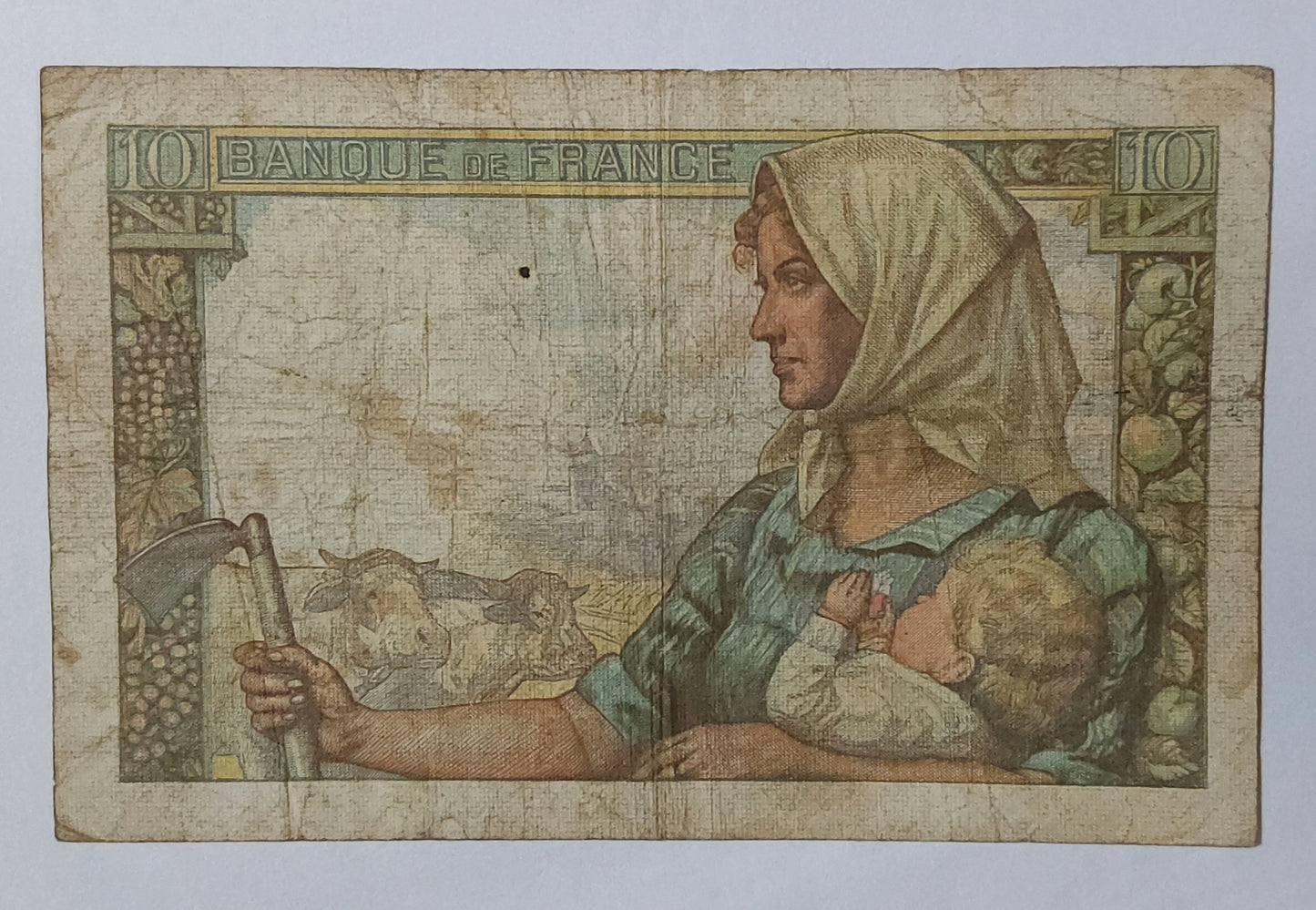 France 10 Francs 26.11.1942 P99 used ZealhobbieZ